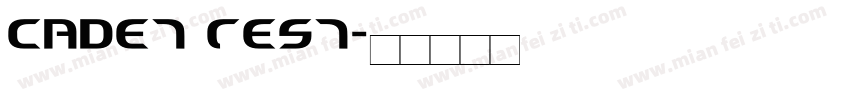 Cadet Test字体转换